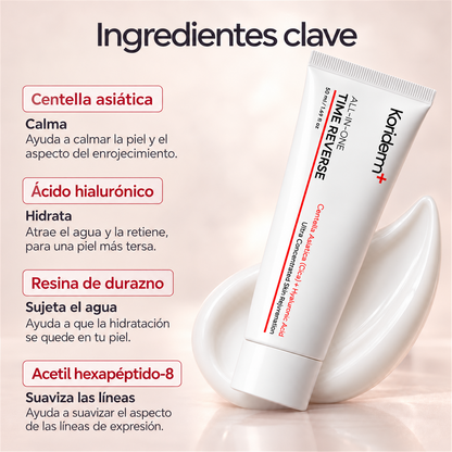 Ingredientes clave: centella, �cido hialur�nico, resina de durazno, acetil hexap�ptido-8