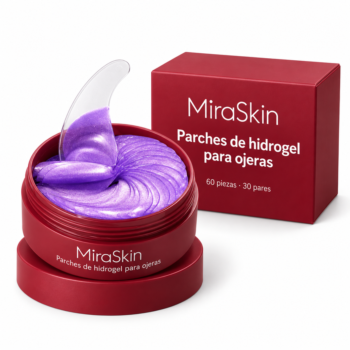 60 parches de hidrogel para ojeras